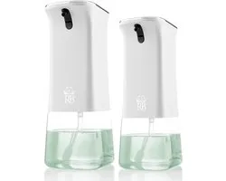 Royal Belinda Set - Distributeur de savon 280 ML + 350 ML - Avec capteur sans contact - Pompe à savon - Blanc