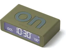 Wekker rechargeable Lexon Flip Mini LR158 ON OFF - Vert Kaki