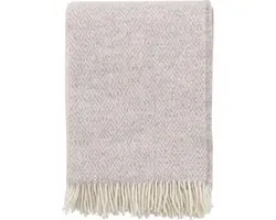 Klippan STELLA - Wollen Plaid - Beige - ecru - 130x200