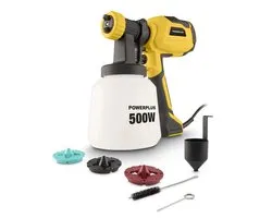 Powerplus Verfpistool POWX352 - 500W Verfspuit, 3 spuitpatronen, Verfdebiet van 1000 g/min