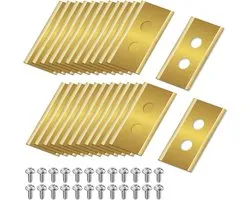 Set van 24 vervangingsmessen - Titanium vervangingsmessen - Geschikt voor alle robotmaaiers uit de Mammotion Luba- en Yuka-serie met schroeven - Accessoires voor tuinmaaiers