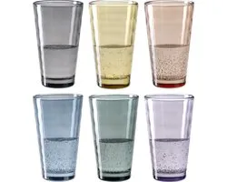 Leonardo VERSO longdrinkglas 300ml assorti - set/6