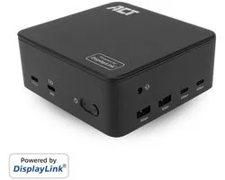 ACT Universeel USB-C Dockingstation 4K, voor 3 HDMI/DisplayPort monitoren, DisplayLink AC7148