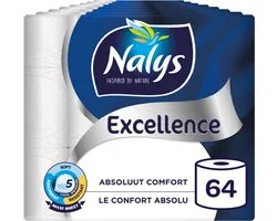 Nalys Excellence toiletpapier maxi, 64 rollen