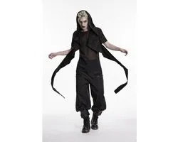 Punk Rave - Vulture Witcher Scarf Hood Sjaal - Zwart