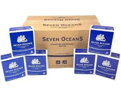 Seven Oceans Standard Emergency Rantsoenen - Noodrantsoen - doos met 24 stuks - THT 2029