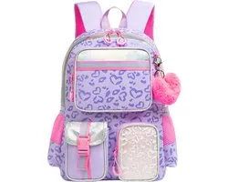 HTgroce School Bag Girls Children's Backpack Multiple Compartments Backpacks Kids School Bag with Ergonomic Backpack - ShopVlot