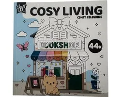 Craft ID COSY LIVING Comfy colouring 2x20 Sheets + 4 Test & Inspiration | 20x20 cm | Sheets Kleurboek voor volwassenen en kinderen
