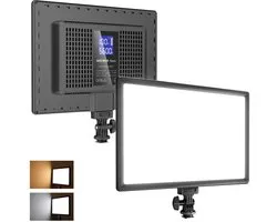 Ultra-dunne 13 Inch LED Light Panel, 20 W Dimbaar voor DSLR Camera, Streaming en Fotostudio, 8000 mAh, 3200-5600K, CRI 97+, Professionele Verlichting, Fotografie Accessoires
