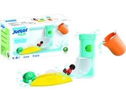 PLAYMOBIL JUNIOR AQUA - Waterval Tank met Glijbaan - Duurzaam Badspeelgoed met Glijbaan en Waterval - 71775