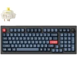 Keychron V5 Max QMK/VIA toetsenbord banana switch zwart