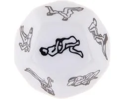 Dobbelstenen Black / White and Glow Edition | Valentijn cadeau voor haar hem | Gift Edition met Glow in the Dark & Black and White Edition - 12 Opties | Erotische | Erotisch Spel - Sex Dice - Erotiek | Spel | Kamasutra | Vrijgezellenfeest