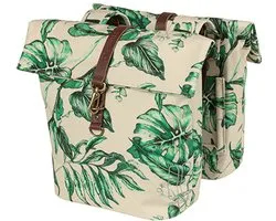 Basil Ever-Green sacoche de vélo double, 28-38L, beige sandshell