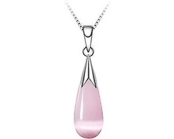 Montebello Ketting Apera - 925 Zilver - Druppel - 35mm - 45cm
