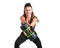 K-Fit 7-in-1 trainer Dumbbell Kettlebell - Barbell - Ab Roller - Foam Roller - Ballon de fitness pour la stabilité et l'équilibre