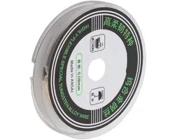 Dailygoods- Snijdraad 100m - Molybdeen Snijdraad - LCD Display Separator - Reparatietool - 0.08mm Dikte - Voor LCD-Displays