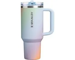 STANLEY Quencher ProTour Flip Straw Tumbler 40oz (Sunrise Spiral) – NIEUWE RELEASE - Lekvrije Drinkbeker met Rietje & Handvat – RVS Geïsoleerde Thermosbeker – BPA-Vrij – Past in Bekerhouder
