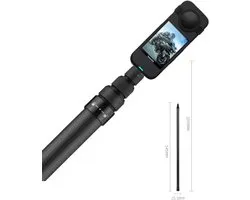 Invisible Carbon Fiber Selfie Stick 3 meter 4 Insta360 - SelfieStick insta - Insta360 One X5 -SelfieStick Carbon Fiber -zwart - Black - Invisible Selfie Stick - Insta360 One X5 X4 X3 X2 X R GO Ace GO3 - - Selfi insta360 - Accessoires voor Insta3