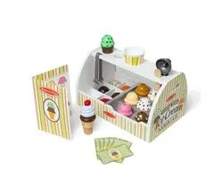 Spinmaster Melissa & Doug – Houten ijskraam speelset – Inclusief ijsschep