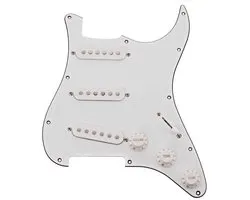 Guitarworks SSS Slagplaat, Voorgeïnstalleerd, Wit