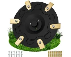 Disque de coupe pour robot tondeuse + 12 lames de rechange adapté pour Segway Navimow i105E, i108E, i110n, i205 AWD, i208 AWD, design durable et léger en plastique renforcé