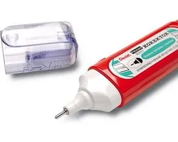 Pentel Presto Jumbo 12ml Correction Pen Fine Point Metal Tip / ZLC31
