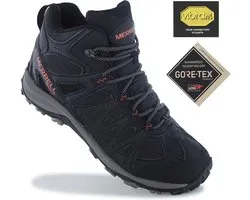 Merrell Accentor 3 Sport Mid GTX GORE-TEX - Chaussures de randonnée pour hommes Bottes de trekking Noir J036737 , Taille : EU 44.5 UK 10