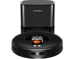 Robotstofzuiger Met Dweilfunctie-Automatisch Leegstation-LDS Laser Navigatie-App En Spraakbediening-4000 Pa-Harde Vloeren En Tapijt-33x33x9,6cm-Zwart