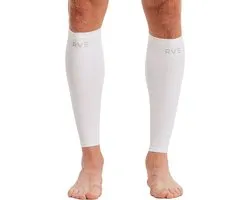 Manchons de compression Elite | Compression 24 mmHg | Soutient les performances et la récupération | Réduit les douleurs musculaires et la fatigue | Respirant et confortable | Chaussettes de mollet, Blanc, XS