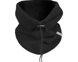 Polar fleece neck gaiter in kleur zwart one size