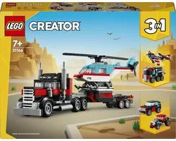LEGO Le camion remorque avec hélicoptère, Jeu de construction, ...