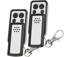 Télécommande de portail - Compatible avec les références 114253/104257/104251 - Pour automatismes Avidsen/ Extel - 433,92 MHz - Zwart/ Grijs - Lot de 2