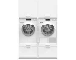 Washcab® Wasmachine Kast - Wasmachine Verhoger - Wasmachine Ombouw - Wit - Duo Set High 1