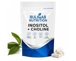 BulkLab Nutrition - Inositol + Choline 500mg per capsule - 60 Capsules - Vegan - Voor 2 maanden - Ondersteunt de reinigende werking door de lever
