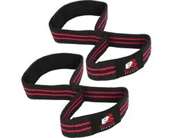 Figuur 8 Gewichthefbanden voor gewichtheffen Heavy Duty Deadlifting-trainingsbanden | Polsbandages Gym Equipment Gear Heren Dames PAAR (Zwart), Wrist Wraps Gym Equipment Gear