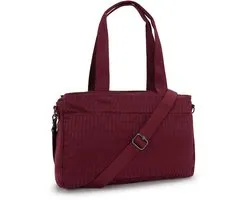 Kipling Elysia Work S e jq maroon tile jacquard