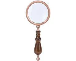 10X Handheld Afneembare Houten Handvat Lezen Inspectie Vergrootglas Zinklegering Vergrootglas Hoge Vergroting voor Senioren Macula Degeneratie