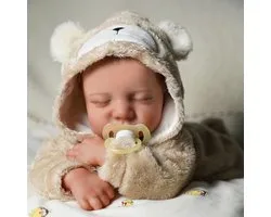 Reborn Baby Pop - Silicone met Haar - Levensechte Babypoppen