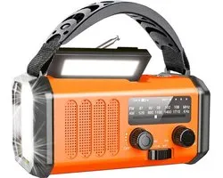 Radio d'urgence - MODÈLE 2024 - Remontage Solar 10 000 mAh - Powerbank Solar Énergie solaire - Radio Portable sur piles - Lampe de poche rechargeable - Kit d'Urgence de Survie - Ration d'urgence