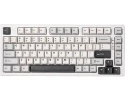 YUNZII YZ75 75% Hot Swappable Wireless Gaming Mechanical Keyboard, RGB Backlights, BT5.0/2.4G/USB-C, Double Shot PBT Keycaps for Linux/Win/Mac (Gateron G Pro Yellow, White)
