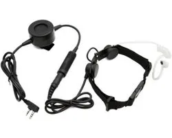 Z-Tactical Z003 Micro-laryngophone et oreillette IP67 étanches avec grand PTT connexion K1 à 2 broches