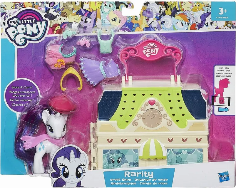 My little Pony Rarity boutique de mode figurine et accessoires