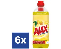 Ajax Mediterranean Limoen Allesreiniger - 6 X 1 l