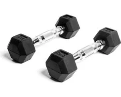 AJ- Sports Hex Haltères 1 kg - 2 x 1 kg Dumbbell - Poids - Ensemble d'haltères - Ensemble de poids - Ensemble d'haltères - Poids de Fitness - Musculation - Fitness
