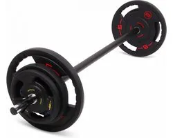 Gym Masters - halterset 20KG (premium) - Duurzaam & geurloos - Inclusief halterstang & sluiters - Aerobic Pumpset - gewichten set - halterstang & gewichten