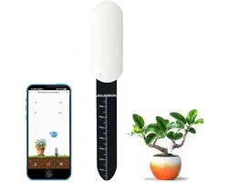 Smart Zigbee Bodemvochtigheidssensor, Zigbee-hub nodig, Nauwkeurige meting, Capacitieve sonde, Vocht/Temperatuurmeter voor tuinbeplanting, Compatibel met Homey, Hubitat, SmartThings, Home