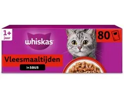 Whiskas Kattenvoer - Adult 1+ - Classic Selectie in Saus - 80x85g