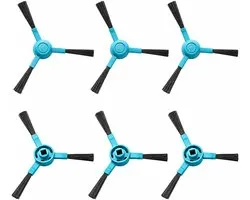 6 stuks borstels compatibel met Cecotec Conga 3090 3490 robotstofzuiger