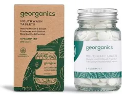 Georganics Mouthwash tablets spearmint 180 Tabletten