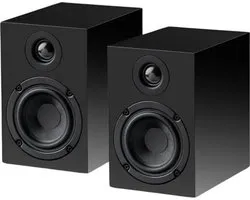 Pro-Ject Speaker Box 3E Carbon Boekenplank Speakers - High-End Geluid - Carbon Afwerking - 2-Weg - Satijn Zwart